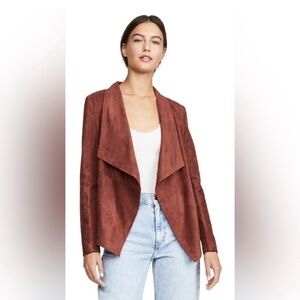 BB Dakota Women's Suede Open Front Jacket - Rust XS